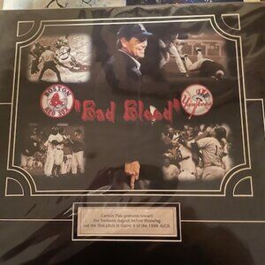 Red Sox Carlton Fisk Bad Blood Matted Pictures